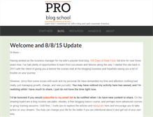 Tablet Screenshot of problogschool.com